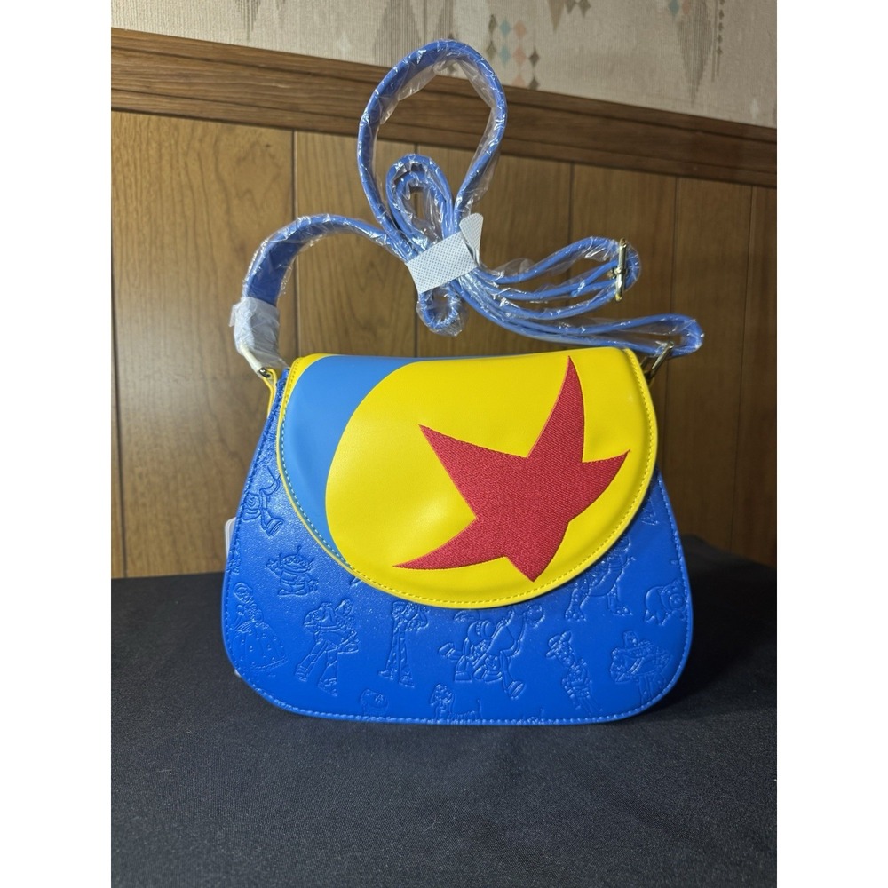 NEW Disney Toy Story Loungefly Crossbody Bag Pixar Ball Blue Limited 1000 Yellow